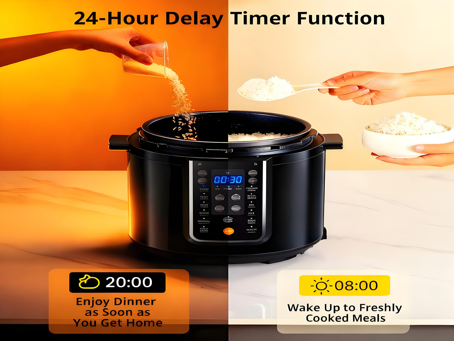 Micro-Pressure Rice Cooker & Multi-Cooker, 14-in-1, 5.3 Qt Capacity