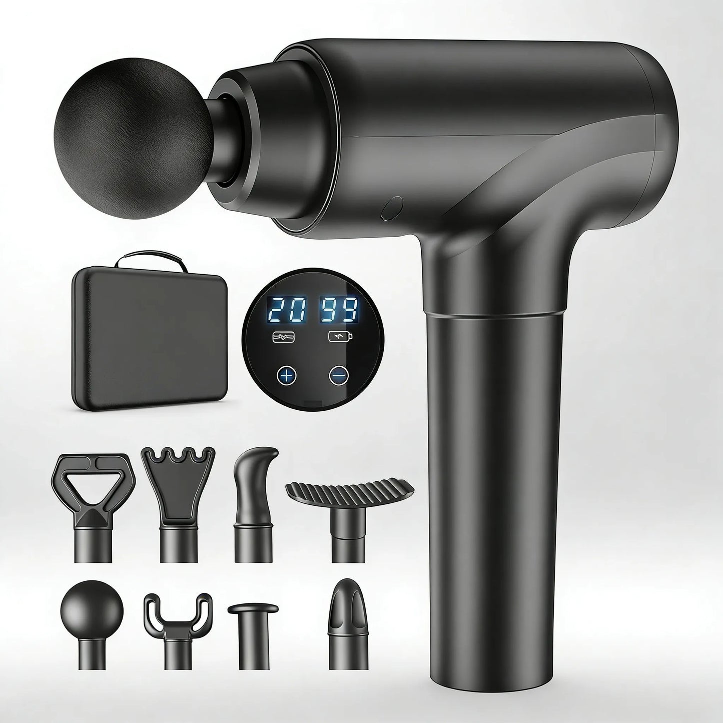 [Housify]™ Deep Tissue Massager, 8 Heads & 20 Speeds for Muscle Relief