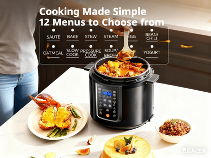 Micro-Pressure Rice Cooker & Multi-Cooker, 14-in-1, 5.3 Qt Capacity