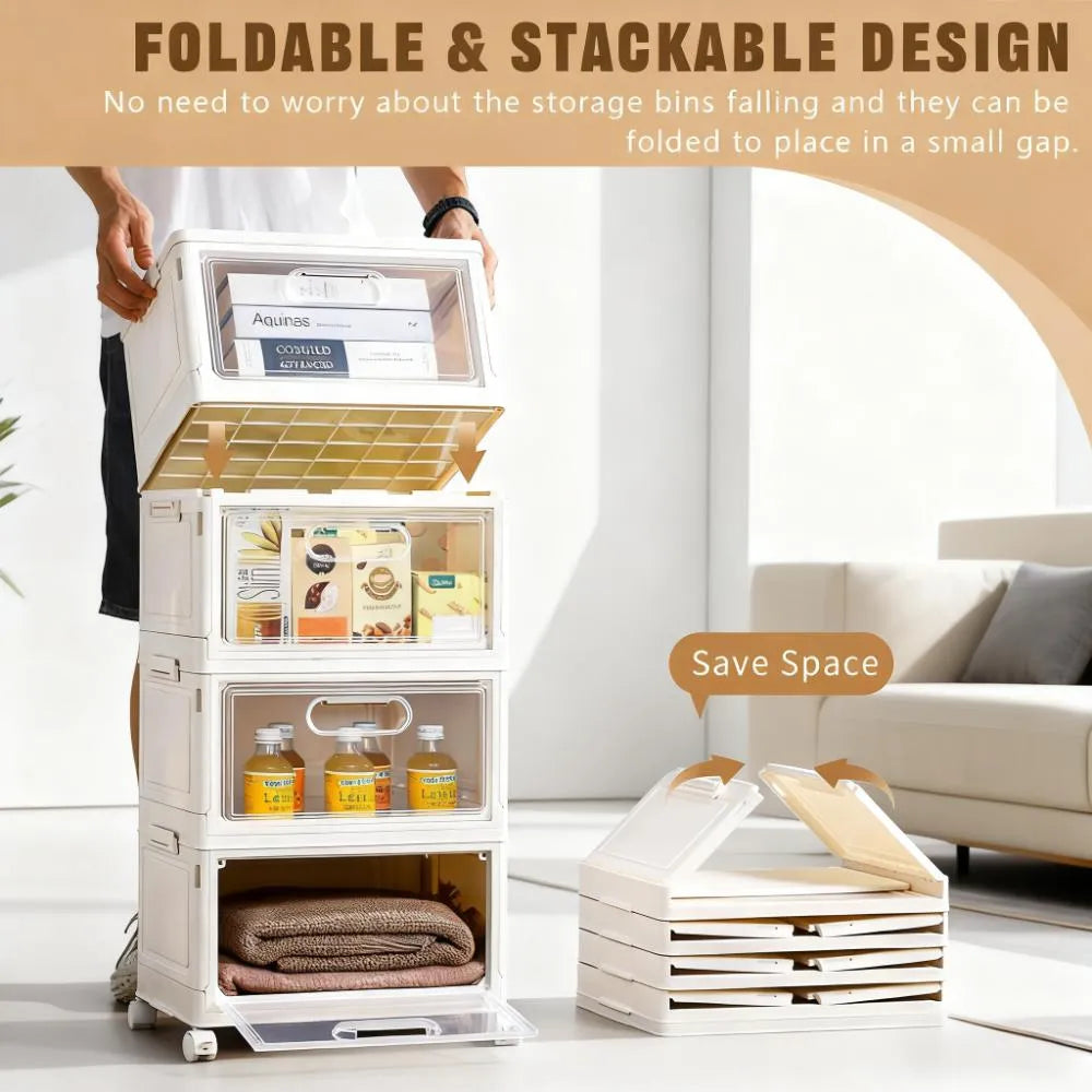 4-Tier 92QT Stackable Storage