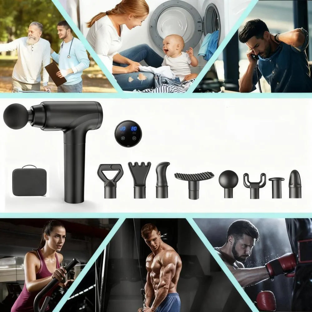 [Housify]™ Deep Tissue Massager, 8 Heads & 20 Speeds for Muscle Relief