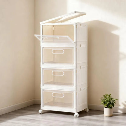 4-Tier 92QT Stackable Storage